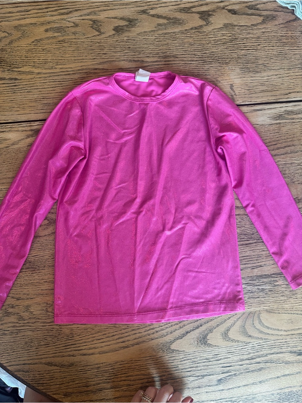 Girls' Hot Pink Long Sleeve Top